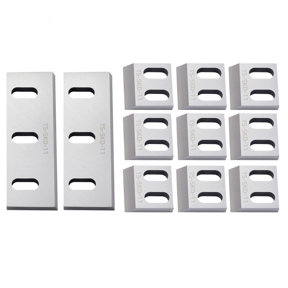 VEVOR Shredder Blades, Alloy Steel Shredder Machine Blade Kit with 9 Rotating and 2 Fixed Blades, High-Hardness SKD-11 Blade, Compatible with Model 180 Plastic Grinder, for ABS, PP, PVC & Nylon