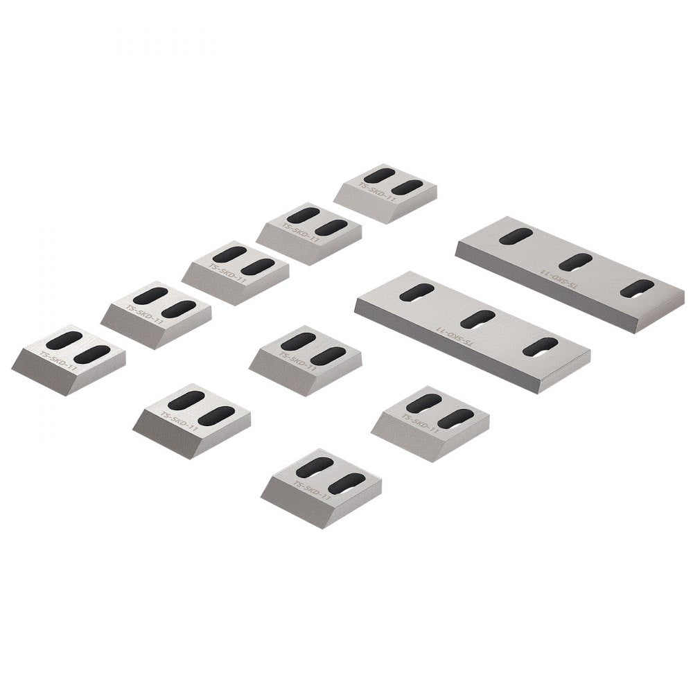 VEVOR Shredder Blades, Alloy Steel Shredder Machine Blade Kit with 9 Rotating and 2 Fixed Blades, High-Hardness SKD-11 Blade, Compatible with Model 180 Plastic Grinder, for ABS, PP, PVC & Nylon