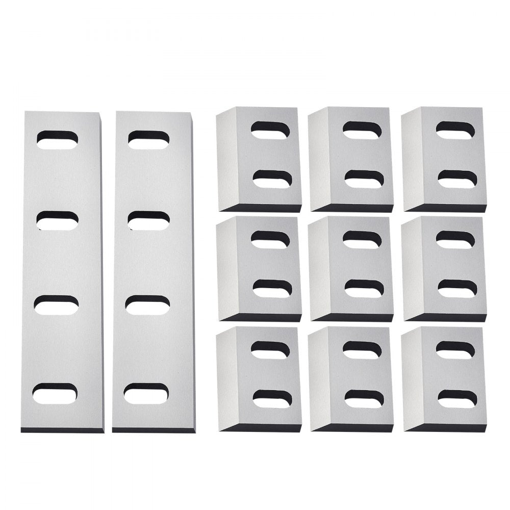 VEVOR Shredder Blades, Alloy Steel Shredder Machine Blade Kit with 9 Rotating and 2 Fixed Blades, High-Hardness SKD-11 Blade, Compatible with Model 300 Plastic Grinder, for ABS, PP, PVC & Nylon