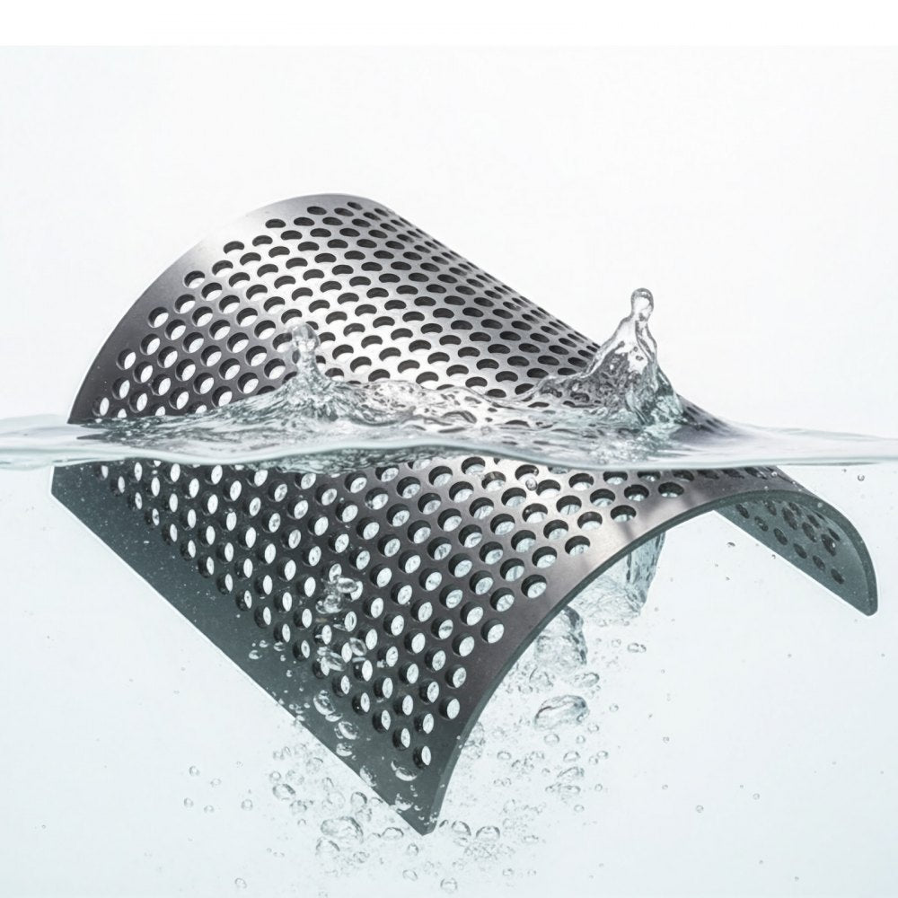 VEVOR Screen Mesh for Plastic Shredder, High-Quality Steel Durable Mesh, 0.39 in/10 mm High-Precision Aperture Screen, Compatible with Model 300 Plastic Grinder, Suitable for Medium Particle Recycling