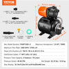 VEVOR 1 HP Shallow Well Pump with Pressure Tank, 1000 GPH/3700 L/H, Automatic Irrigation Water Booster Pump with 164 ft Lift 20/40 PSI Pressure Switch, Thermoplastic Pump Head for Home Garden Lawn