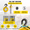 VEVOR Hand Chain Hoist, 2200 lbs /1 Ton Capacity Chain Block, 15ft/4.5m Lift Manual Hand Chain Block, Manual Hoist with Industrial-Grade Steel Construction for Lifting Good in Transport & Workshop, Ye