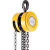 VEVOR Hand Chain Hoist, 2200 lbs /1 Ton Capacity Chain Block, 20ft/6m Lift Manual Hand Chain Block, Manual Hoist with Industrial-Grade Steel Construction for Lifting Good in Transport & Workshop, Yell