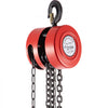 VEVOR Hand Chain Hoist, 4400 lbs /2 Ton Capacity Chain Block, 7ft/2m Lift Manual Hand Chain Block, Manual Hoist with Industrial-Grade Steel Construction for Lifting Good in Transport & Workshop, Red