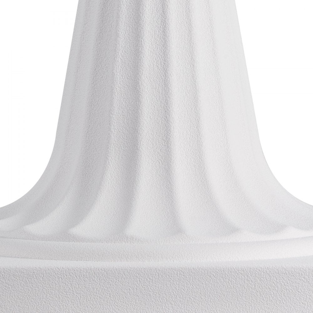 VEVOR Plastic Urn Planters, 9.8 x 16.5 Inch, 2 Pack White Classic Flower Pots Front Porch Planters, Indoor & Outdoor Vase for Wedding, Party, Event, Home, Stage, Garden, Balcony, Patio Decoration
