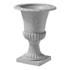 VEVOR Plastic Urn Planter 15.75"x21.26" 1 Pack Gray Classic Urn Flower Pot, for Wedding, Party, Event, Home, Stage, Garden, Balcony, and Patio Decoration, Front Porch Planter, Indoor & Outdoor Vase