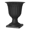 VEVOR Plastic Urn Planters 15.75"x18.9" 2 PCS Black Classic Urn Flower Pot, for Wedding, Party, Event, Home, Stage, Garden, Balcony, and Patio Decoration, Front Porch Planters, Indoor & Outdoor Vase