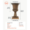 VEVOR Plastic Urn Planters 13.78"x22.83" 2 PCS Brass Classic Urn Flower Pot, for Wedding, Party, Event, Home, Stage, Garden, Balcony, and Patio Decoration, Front Porch Planters, Indoor & Outdoor Vase