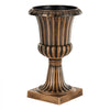 VEVOR Plastic Urn Planters 13.78"x22.83" 2 PCS Brass Classic Urn Flower Pot, for Wedding, Party, Event, Home, Stage, Garden, Balcony, and Patio Decoration, Front Porch Planters, Indoor & Outdoor Vase
