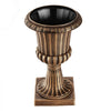VEVOR Plastic Urn Planters 13.78"x22.83" 2 PCS Brass Classic Urn Flower Pot, for Wedding, Party, Event, Home, Stage, Garden, Balcony, and Patio Decoration, Front Porch Planters, Indoor & Outdoor Vase