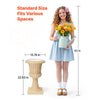 VEVOR Plastic Urn Planters 13.78"x22.83" 2 PCS Beige Classic Urn Flower Pot, for Wedding, Party, Event, Home, Stage, Garden, Balcony, and Patio Decoration, Front Porch Planters, Indoor & Outdoor Vase