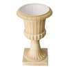VEVOR Plastic Urn Planters 13.78"x22.83" 2 PCS Beige Classic Urn Flower Pot, for Wedding, Party, Event, Home, Stage, Garden, Balcony, and Patio Decoration, Front Porch Planters, Indoor & Outdoor Vase