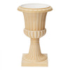 VEVOR Plastic Urn Planters 13.78"x22.83" 2 PCS Beige Classic Urn Flower Pot, for Wedding, Party, Event, Home, Stage, Garden, Balcony, and Patio Decoration, Front Porch Planters, Indoor & Outdoor Vase