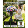 VEVOR Plastic Urn Planters 13.78"x22.83" 2 PCS Gray Classic Urn Flower Pot, for Wedding, Party, Event, Home, Stage, Garden, Balcony, and Patio Decoration, Front Porch Planters, Indoor & Outdoor Vase