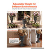 VEVOR Plastic Urn Planters 13.78"x22.83" 2 PCS Gray Classic Urn Flower Pot, for Wedding, Party, Event, Home, Stage, Garden, Balcony, and Patio Decoration, Front Porch Planters, Indoor & Outdoor Vase
