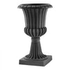 VEVOR Plastic Urn Planters 13.78"x22.83" 2 PCS Gray Classic Urn Flower Pot, for Wedding, Party, Event, Home, Stage, Garden, Balcony, and Patio Decoration, Front Porch Planters, Indoor & Outdoor Vase