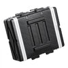 VEVOR 4U Rack Case, Standard 19 in Depth, Server Rack Cabinet with ABS Construction Handle Heavy-Duty Twist Butterfly Latches, Detachable Front & Back Panels, for Amps, Mixers, Microphone Receivers