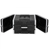 VEVOR 6U Rack Case, Standard 19 in Depth, Server Rack Cabinet with ABS Construction Wheels Heavy-Duty Twist Butterfly Latches, Detachable Front & Back Panels, for Amps, Mixers, Microphone Receivers