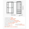 VEVOR Clothing Garment Rack, Heavy Duty Clothes Rack, Freestanding Clothes Racks with Steel Frame, 800 lbs Load Capacity Closet Wardrobe with Storage Shelves for Bedroom, Clothing Store, Hallway