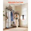 VEVOR Clothing Garment Rack, Heavy Duty Closet Wardrobe, 7 Adjustable Tiers Clothes Racks with Steel Frame, 850 lbs Load Capacity Clothes Rack with 4 Hanging Rods for Bedroom, Clothing Store, Hallway