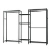 VEVOR Clothing Garment Rack, Heavy Duty Closet Wardrobe, 7 Adjustable Tiers Clothes Racks with Steel Frame, 850 lbs Load Capacity Clothes Rack with 4 Hanging Rods for Bedroom, Clothing Store, Hallway
