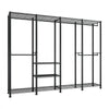 VEVOR Clothing Garment Rack, Heavy Duty Closet Wardrobe, Adjustable Tiers Clothes Racks with Steel Frame, 1100 lbs Load Capacity Clothes Rack with 4 Hanging Rods for Bedroom, Clothing Store, Hallway