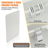 VEVOR Outdoor Electrical Junction Box, 13.78 x 9.84 x 5.90 in, ABS Plastic Electrical Enclosure Box with Hinged Cover Stainless Steel Latch, IP67 Dustproof Waterproof for Outdoor Electrical Projects