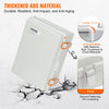 VEVOR Outdoor Electrical Junction Box, 16.93 x 12.99 x 7.09 in, ABS Plastic Electrical Enclosure Box with Hinged Cover Stainless Steel Latch, IP67 Dustproof Waterproof for Outdoor Electrical Projects