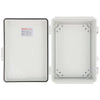 VEVOR Outdoor Electrical Junction Box, 16.93 x 12.99 x 7.09 in, ABS Plastic Electrical Enclosure Box with Hinged Cover Stainless Steel Latch, IP67 Dustproof Waterproof for Outdoor Electrical Projects