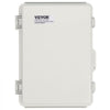 VEVOR Outdoor Electrical Junction Box, 16.93 x 12.99 x 7.09 in, ABS Plastic Electrical Enclosure Box with Hinged Cover Stainless Steel Latch, IP67 Dustproof Waterproof for Outdoor Electrical Projects