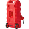 VEVOR Fuel Caddy, 15 Gallon, Portable Fuel Tank with Gravity & Hand Pump Modes, Fuel Tank Container with Wheels, 10 ft Delivery Hose & Manual Pump, Gas Caddy for Motorboats, ATVs, Gasoline & Diesel