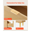 VEVOR 6 Drawer Rattan Dresser, Double Dresser for Bedroom, Natural Rattan Chest of Drawers with Metal Handles & Legs, Modern Wood Chest Clothing Organizer & Storage for Bedroom, Living Room, Hallway