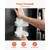 VEVOR Soap Holder for Shower, Double Layer with Suction Cup, Wall Mounted NO-Drilling, Strong Suction Bar Soap Sponge Holder, Self Draining Soap Saver, for Shower Bathroom Bathtub Kitchen, Removable