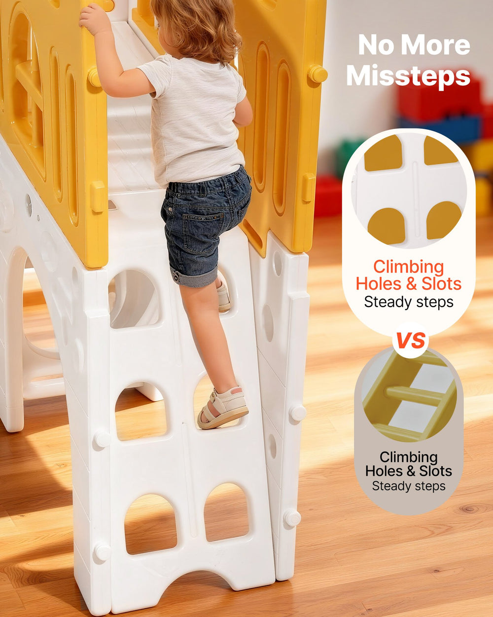 VEVOR Outdoor Playhouse climbing holes and slots steady steps (feature graphic)