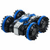 VEVOR Amphibious Remote Control Car Boat, 2.4GHz 12 km/h, 4WD Waterproof RC Car for Kids, 360° Rotating Stunt Car with 2 Batteries, All Terrain Water Beach Pool Toy for 6+ Year Old Boys Girls, Blue
