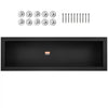 VEVOR Shower Niche Ready for Tile 16" x 50", Single Shelf Organizer, Square Corners Wall-inserted Niche Recessed, Sealed Protection Modern Soap Storage Niche for Shower Bathroom, Black