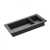 VEVOR Shower Niche, 16 x 28 x 4 inch Recessed Wall Niche with Movable Divider Shelf, Modern Soap & Shampoo Storage Organizer, Square Corners, Sealed Waterproof Design, Black for Bathroom Shower