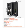 VEVOR Shower Niche, 16 x 32 inch + 16 x 32 inch Recessed Wall Niche with Movable Shelf, 4 inch Thick Modern Soap&Shampoo Storage Organizer,Square Corners,Sealed Waterproof,Black for Bathroom Shower