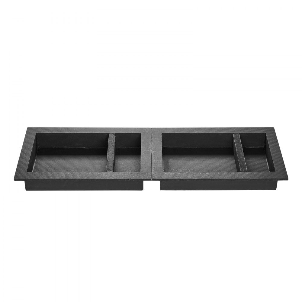 VEVOR Shower Niche, 16 x 24 inch + 16 x 24 inch Recessed Wall Niche with Movable Shelf, 4 inch Thick Modern Soap&Shampoo Storage Organizer,Square Corners,Sealed Waterproof,Black for Bathroom Shower
