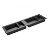 VEVOR Shower Niche, 16 x 24 inch + 16 x 24 inch Recessed Wall Niche with Movable Shelf, 4 inch Thick Modern Soap&Shampoo Storage Organizer,Square Corners,Sealed Waterproof,Black for Bathroom Shower