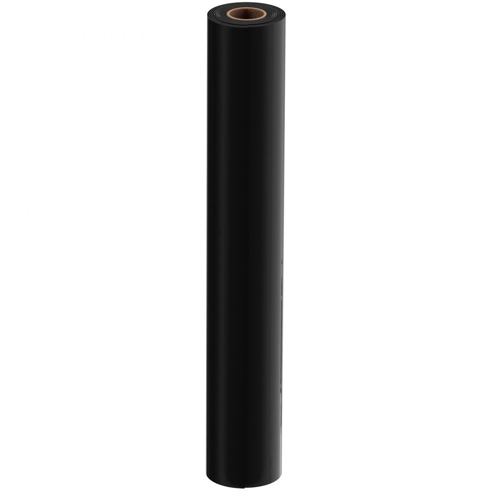 VEVOR 4 Mil Plastic Sheeting 10' x 100' Black Heavy Duty Polyethylene Roll, Thick Plastic Roll for Garden, Drop Cloth Painters Tarp, Polyethylene Covering for Crawl Space Vapor Barrier, Weed Control