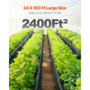 VEVOR 24' x 100' Plastic Sheeting Heavy Duty , 6 Mil Thick Plastic Sheeting Roll, Plastic Drop Cloth Painters Tarp, Polyethylene Covering for Crawl Space Vapor Barrier, Multi-Purpose, Black