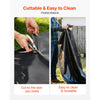VEVOR 4 Mil Plastic Sheeting 6' x 100' Black Heavy Duty Polyethylene Roll, Thick Plastic Roll for Garden, Drop Cloth Painters Tarp, Polyethylene Covering for Crawl Space Vapor Barrier, Weed Control