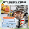 VEVOR Alcohol Still, 13.2 Gal / 50 L Stainless Steel Water Alcohol Distiller with Copper Coil for Fast Cooling, Dual Condenser Distiller Kit with Secondary Distillation, for Wine Whisky Brandy, Silver