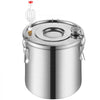 VEVOR Alcohol Still, 13.2 Gal / 50 L Stainless Steel Water Alcohol Distiller with Copper Coil for Fast Cooling, Dual Condenser Distiller Kit with Secondary Distillation, for Wine Whisky Brandy, Silver