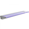 VEVOR Fountain Spillway 23.6x3.2x8.1 Inch, Pool Waterfall Fountain 17 Colors Led, Pool Water Fall Kit with Remote, Pool Spillway Solid Acrylic Pool Waterfall for Garden Pond, Swimming Pool, Square