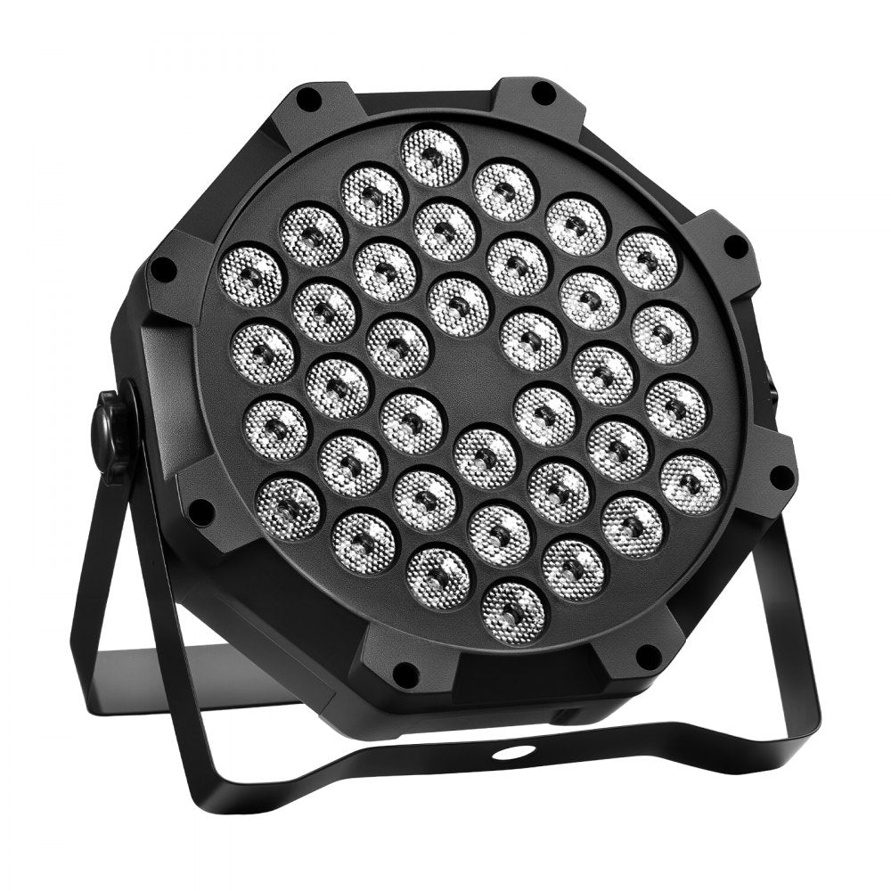 VEVOR LED Par Lights, 8 Pack 36 LED RGB Stage Lights Uplight Stage Lighting, for DJ, Event, Music Party, Wedding, Bar, Church, Remote & DMX Control, Sound Activated, 6 Lighting Effects, Carry Handle