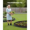 VEVOR Landscape Edging, 33 ft x 4 in Plastic Garden Border Edging with 30 Spikes & 2 Ground Stakes, No Dig, Flexible Lawn Edgings Roll, UV-Resistant Mini Fence Borders for Flower Beds Yard Paver
