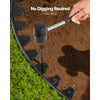 VEVOR Landscape Edging Border, 10Pcs 6 ft x 1.6 in Plastic Garden Edging with 60 Spikes, Sun-Resistant Flowerbed Borders, DIY Layout, No Dig Garden Edger Border Divider for Lawn Edgings for Yard