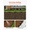 VEVOR Landscape Edging Border, 10Pcs 6 ft x 1.6 in Plastic Garden Edging with 60 Spikes, Sun-Resistant Flowerbed Borders, DIY Layout, No Dig Garden Edger Border Divider for Lawn Edgings for Yard